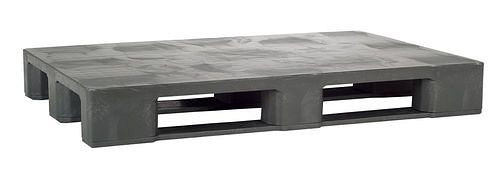 DENIOS Universalpalette, aus PE-RE, 800 x 1200 x 160 mm, 3 Kufen, mit Verstärkung, VE: 5 Stück, 312647