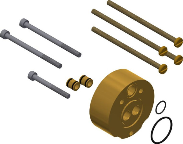 KWC Verlängerungsset für Tiefenausgleich, F5, hydraulisch Duscharm mit Mischer, 25 mm, 2030044781