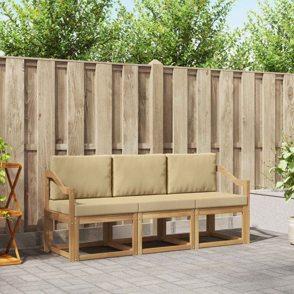 vidaXL Outdoor-Sofagarnitur 3-teilig, 3387192, 8721288777003