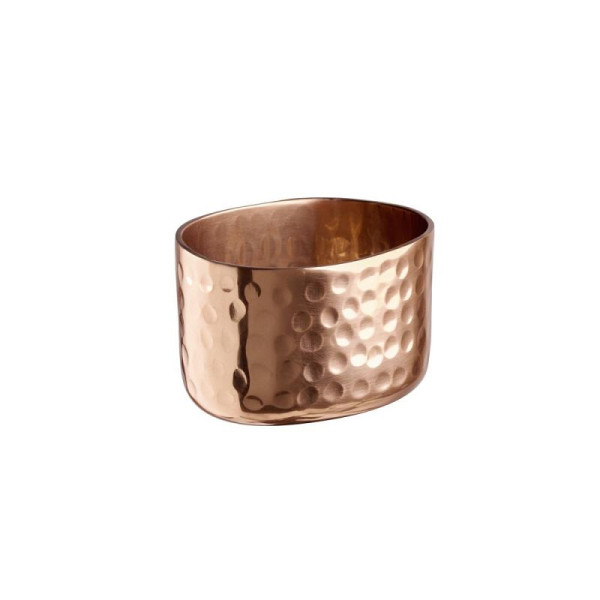 APS Schale CRAFT, Alumnium, 8,5 x 6,5 cm, Höhe 5,5 cm, gehämmerte Oberfläche, Kupfer-Look, 40688