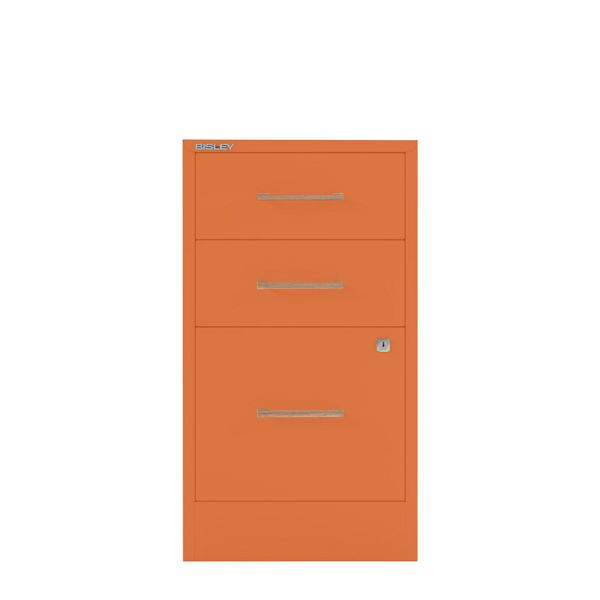 Bisley Home Filer, 2 Universal-, 1 HR-Schublade, Eichengriff, 603 orange, PFA3OH603