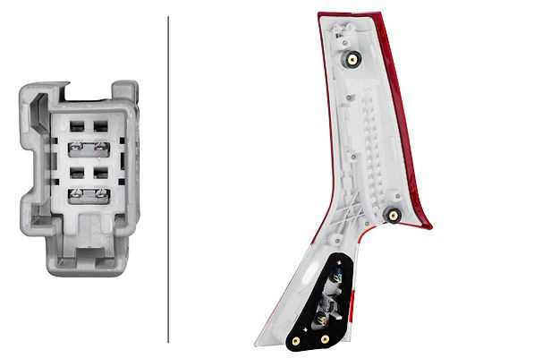 HELLA Heckleuchte, LED, innerer Teil, für u.a. Volvo V70 III (135), ECE/SAE, links, 2TZ 011 528-031