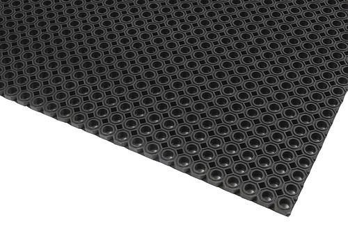 DENIOS Schmutzfangmatte OF 8.10 für Außen, Naturgummi, Stärke 12 mm, 75 x 100 cm, 162156