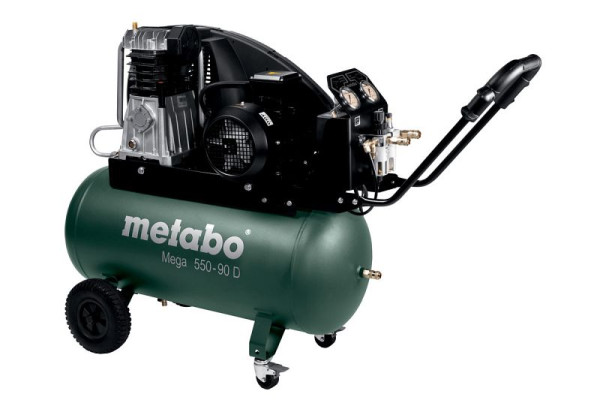 metabo Kompressor Mega 550-90 D Karton, anspruchsvoller Einsatz, 601540000