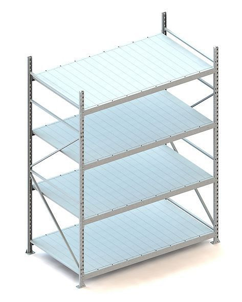 Meta MINI-RACK GR 2500x1800x1050 mm, verzinkt, mit Stahlpaneele, Bodenanzahl: 4, 20051293