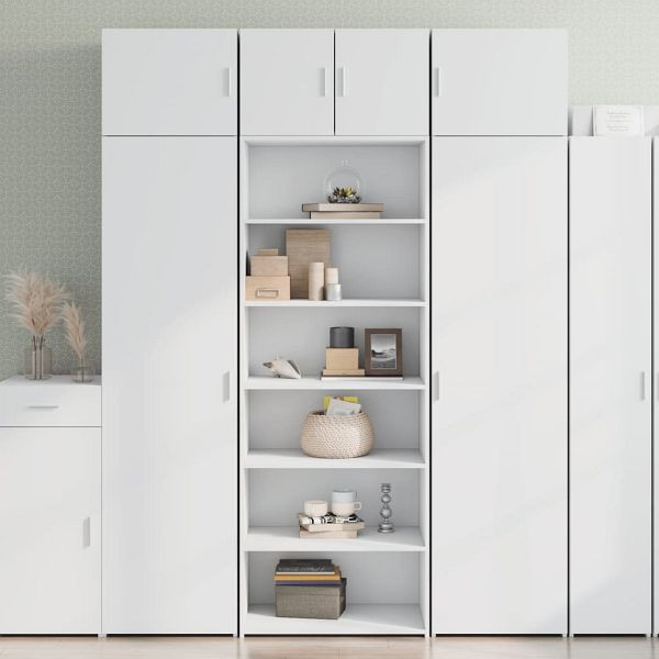 vidaXL Highboard Weiß 70x41x185 cm Holzwerkstoff, 3281687