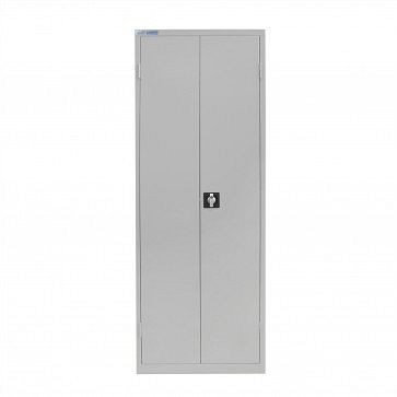 ADB Flügeltürenschrank, leer, Maße Korpus: HxBxT 1950x710x300 mm, Farbe: lichtgrau (RAL 7035), 40828