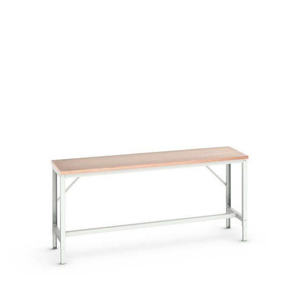 bott verso Werkbank (Multiplex-Platte) mit Querstrebenset, BxTxH: 2000 x 600 x 780 - 930 mm, 16921506.16
