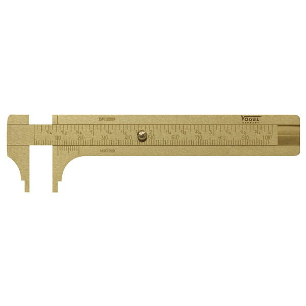 Vogel Germany Messing-Knopfmaß, 80 mm / 3 inch, Made in India, 214301