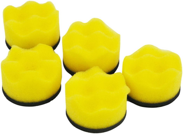 Hazet 5 Stück Ersatz-Polierpads, gewölbt, Ø 50 mm, 9033M-9-011