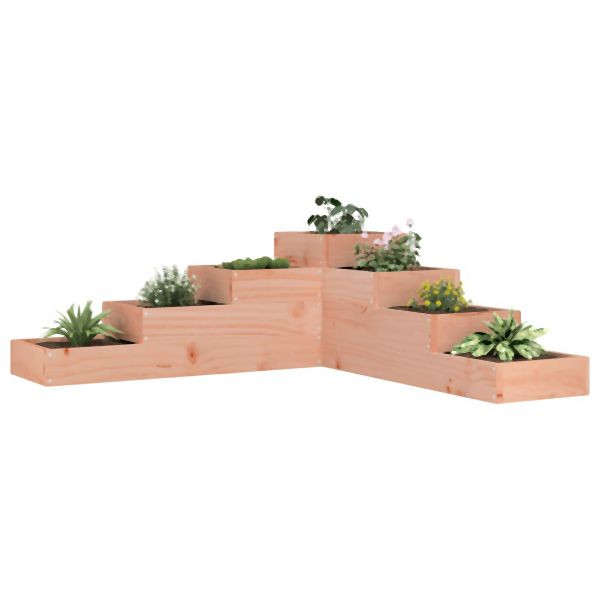 vidaXL Pflanzentreppe 4 Stufen 106x104,5x36 cm Massivholz Douglasie, 825329