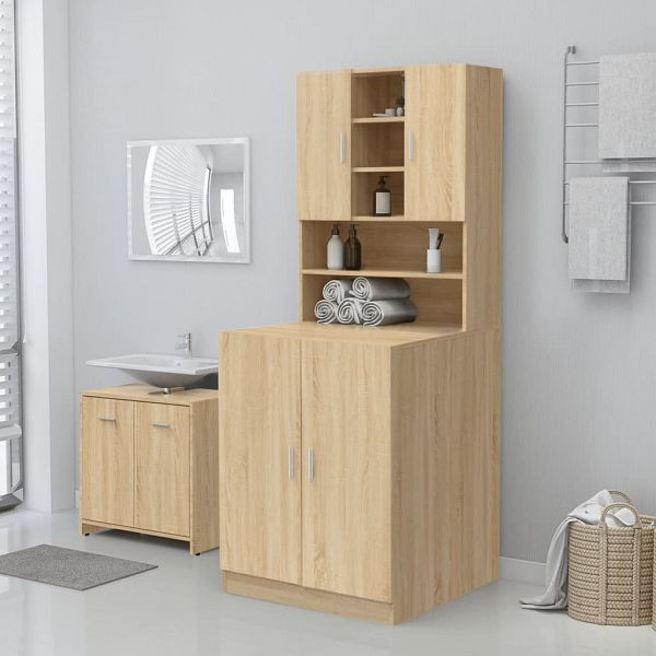 vidaXL Waschmaschinenschrank Sonoma-Eiche 71x71,5x91,5 cm, 808398