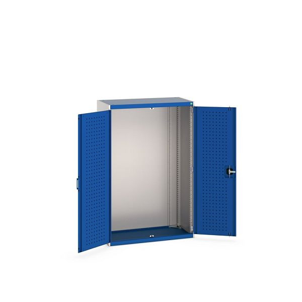 bott cubio Flügeltürschrank, BxTxH: 1050x525x1600mm, RAL 7035/5010, Enzianblau, 40013017.11V