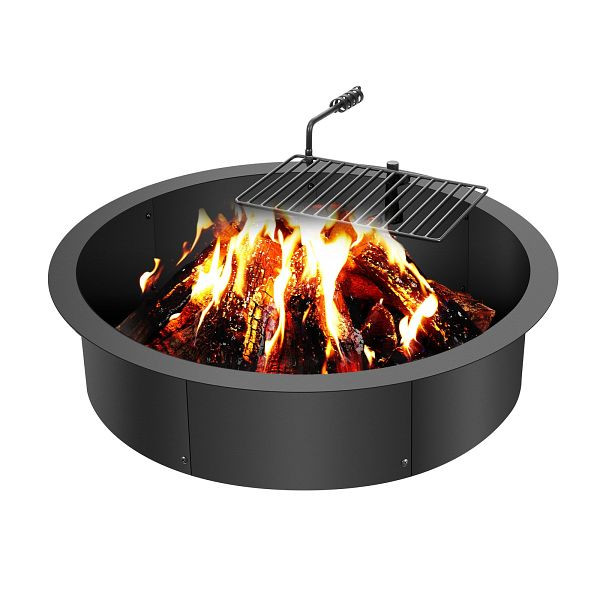 VEVOR Feuerstelle Feuerring Feuerschale Lagerfeuer Metall Ø889mm Garten Terrasse, DKJHH31INCH165WYPV0