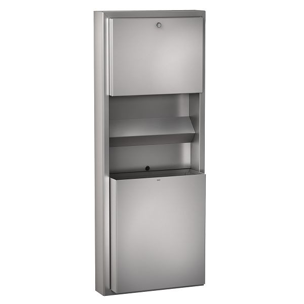 KWC Papier-Seifen-Handtuch-Kombi, Rodan, Edelstahl, 413x1148x173 mm, Aufputz, 2000101219