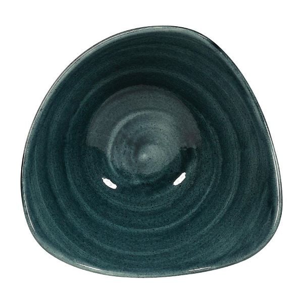 Churchill Stonecast Patina Dreieckige Schalen, Rustikales Blaugrün, 153 mm (12 Stück), FA596