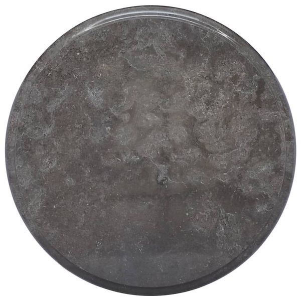 vidaXL Tischplatte Schwarz Ø40x2,5 cm Marmor, Material: Marmor, 149190