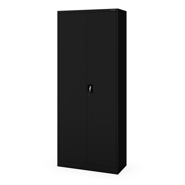 Jan Nowak Abschließbarer Mehrzweckschrank DAWID H2200 900 x 2200 x 450 mm, Schwarz, 2018