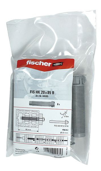 Fischer Injektions-Ankerhülse FIS H 20x85 K B, VE: 10 Stück, 44585