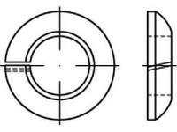 Produktbild von Federringe DIN 74361 Federstahl C 18,5 galvanisch verzinkt VE=S (100 Stück) Federringe DIN 74361 Federstahl C 18,5 galvanisch verzinkt VE=S (100 Stück)
