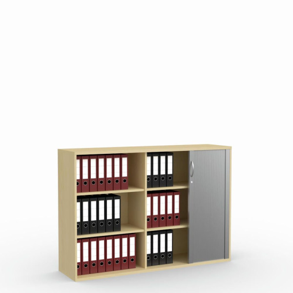 Deskin Rollladenschrank Multi M pro, Buchedekor, B 1600 x H 1140 x T 420 mm, 278095