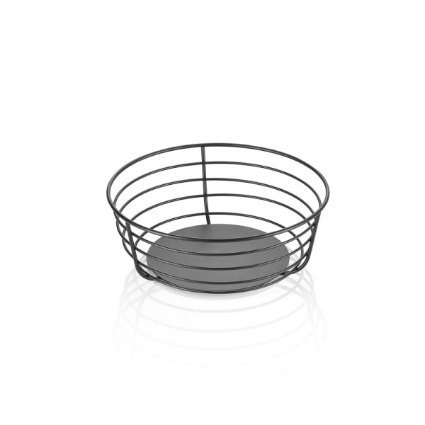 WAS Buffetkorb STEELNEST, Ø 23 cm, Höhe 8,5 cm, pulverbeschichtet, Metall, 1448023