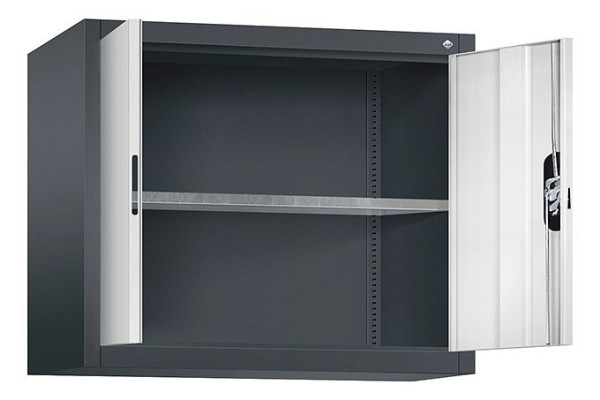 C+P Aufsatzschrank Acurado, H790xB930xT400mm, Farbe: Schwarzgrau / Lichtgrau, Muldengriff, 9265-009 S10087