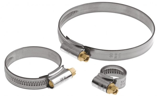 GEKA IDEAL Schlauchschelle "W1", 20-32mm x 12mm breit Stahl-Zn DIN 3017, VE: 100 Stück, 83.3905