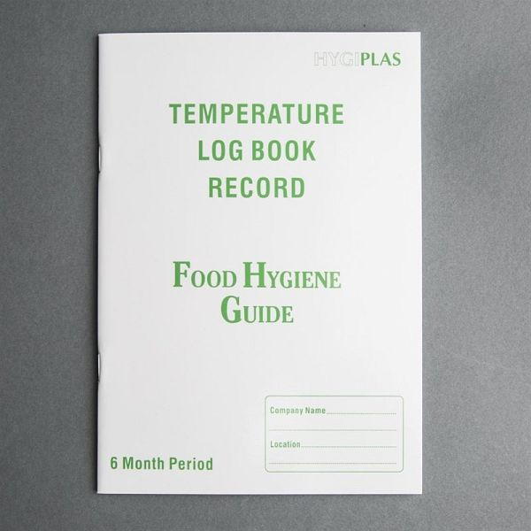 Hygiplas Temperatur-Logbuch, liecht zu reinigender Einband, J201