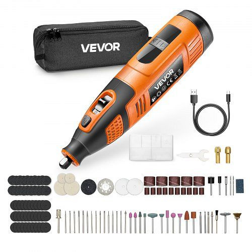 VEVOR 119-tlg. Akku-Multifunktionswerkzeug-Set, DC12V, 28 Gang, 5000–32000 U/min, zum Gravieren, Schleifen, Polieren, BCGXZGJTJWSDF82RW001V9