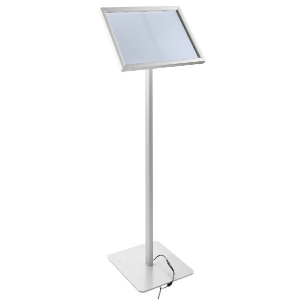 SPRINTIS Infoständer LED A3 mit Klapprahmen, silber, WTXX000116