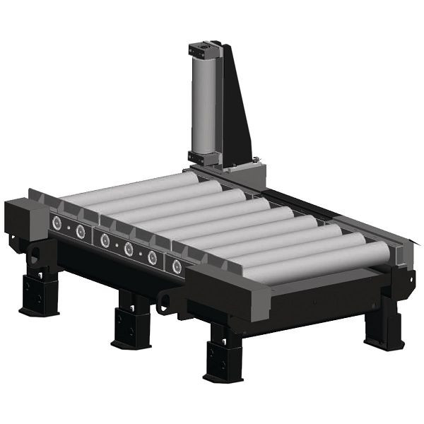 Metallkraft Rollenbahn 2000 x 1000 mm, schwere Ausführung, 7000 kg/m, 3649230