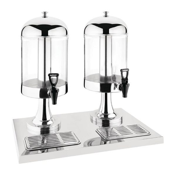 Olympia Saftspender 2 x 6,5L, Edelstahl und Kunststoff, J184