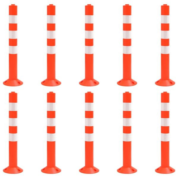 vidaXL Absperrpfosten 10 Stück 75 cm PE, 150961