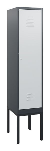 C+P Umkleidespind Classic PLUS, Gestell, 1950x400x500mm, 7016/7035, Zylinderschloss, 0800305-12 S10028