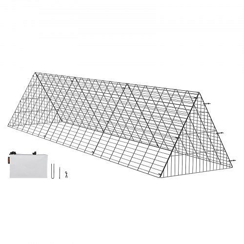 VEVOR Hühnertunnel, 300 x 71 x 61,5 cm Hühnerkäfig für den Hof, tragbare Hühnertunnel für den Außenbereich, einfache Installation, YJSDZXK00000V3S9IV0