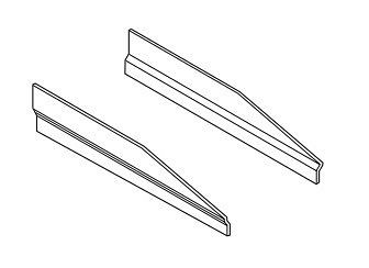 NordCap Verbindungsstege, zum Verbinden von Gas-Bratplatten mit anderen Geräten der Serie SNACK 600, VE: 2 Stück, 472120591