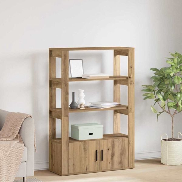 vidaXL Sideboard Artisan-Eiche 30 x 80 x 119.5 cm Holzwerkstoff, 881097