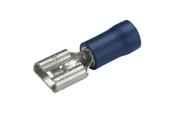 HELLA Leitungsverbinder, blau, von: 1.5mm², bis: 2.5mm², Flachsteckhülse, 6,3 x 0,8, Set, 8KW 044 022-822