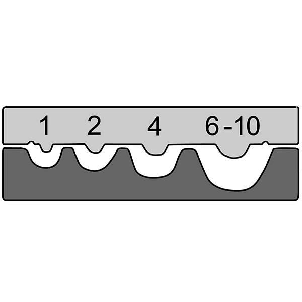 Haupa Presseinsatz standard Rohrkabelschuhe, 210764/E, 4011923519599