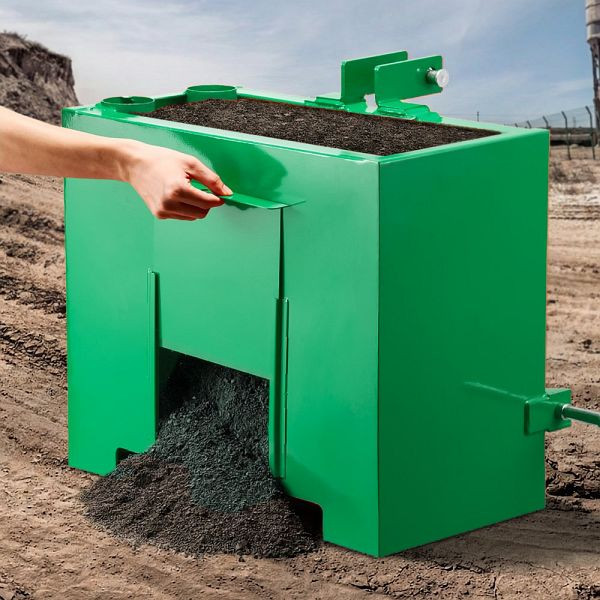 VEVOR Ballastbox 3-Punkt für Kategorie 1 Traktoren, 363 kg Tragkraft, 2-Zoll-Anhängerkupplung, 0,09 m³, Grün, TLJYZXLSDPB8UZ061002V0