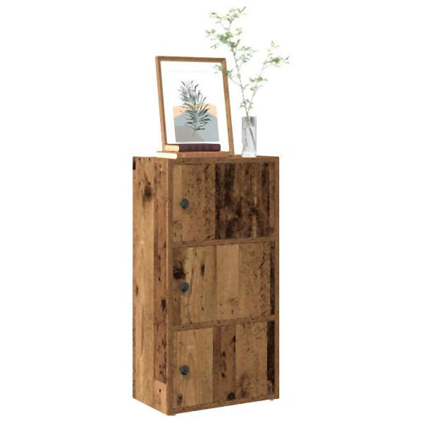 vidaXL Bücherregal Altholz-Optik 40x24x77 cm Holzwerkstoff, 860371