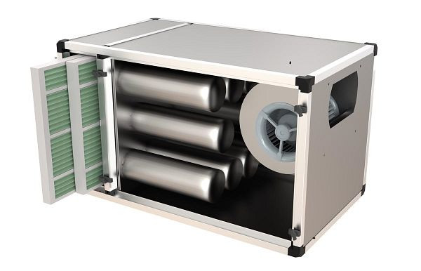 CombiSteel Abluftreinigungsanlage mit Motor 3000M3, Breite (mm): 1250, 7223.0505