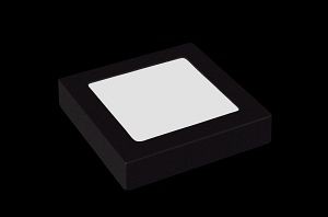 DOTLUX LED-Panel TOPsquare 225x225mm 18W COLORselect mit Aufbaurahmen quadratisch schwarz, 4634-0FW120