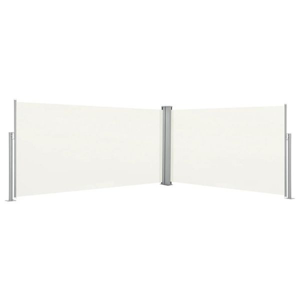 vidaXL Ausziehbare Seitenmarkise 160x600 cm Creme, 42179