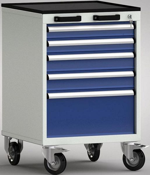 KLW Profi-Werkzeugwagen - 572 x 655 x 915 mm B x T x H mit 4-seitigem Abrollrand, 75EA/75EA/100EA/100EA/250EA, FEA0700-05EPV-001