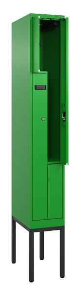 C+P Z-Spind Evolo PLUS, Gestell, 2 Fächer, 2120x300x500mm, 6037/6037, Zylinderschloss, 0490337-102 S10053