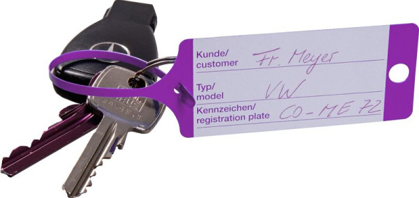 Eichner Schlüsselanhänger, Violett, VE: 100 Stück, 9208-00649