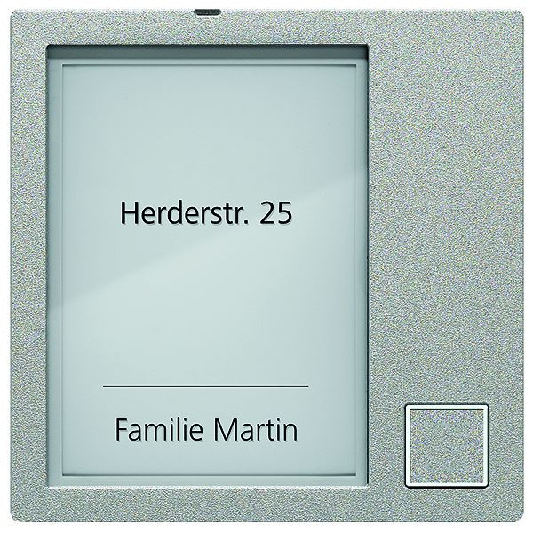 TCS Klingeltastenmodul Serie AMI mit 1 Klingeltaste, silber, AMI10911-0010