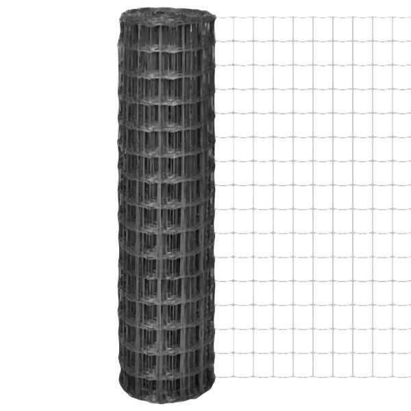 vidaXL Eurozaun Stahl 10 x 1,5 m Grau, 142511, 8718475521310